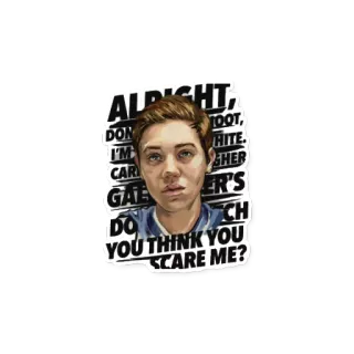 😎 Alright, Don't Toot, I'm White, Caragher's Gaer's, Do you think you scare me? whatsapp sticker