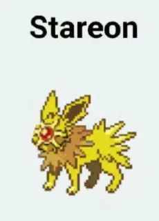 🆘 Stareon Stareon, Pokémon, Fanart, Eevee, Evolusi, Monster telegram sticker