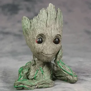 🌴 Groot Guardians of the Galaxy Groot, Vệ binh dải Ngân Hà, Marvel, cây, thực vật, dễ thương, tượng nhỏ telegram sticker