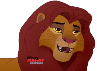 😉 Simba The Lion King lion, animal, disney, dessin animé, simba telegram sticker
