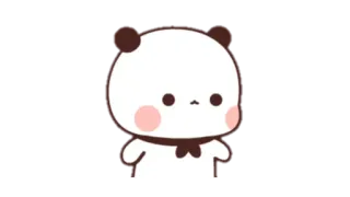 🍩 Panda, Niedlich, Tier, Cartoon, Aufkleber telegram sticker
