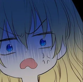 🤍 anime, cartoon, angry, upset, character, facial expression whatsapp sticker
