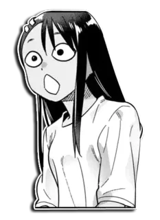 😦 Anime, Manga, Zszokowany, Zaskoczony, Postać, Rysunek telegram sticker
