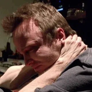 🖤 Jesse Pinkman Breaking Bad choking, violence, struggle, jesse pinkman, breaking bad telegram sticker