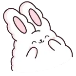 ☺️ thỏ, dễ thương, hoạt hình, thỏ, kawaii, động vật telegram sticker