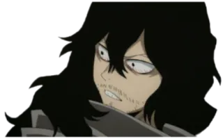 😲 Shota Aizawa My Hero Academia 动漫, 老师, 累, 我的英雄学院 telegram sticker