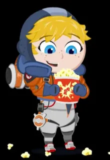 ☺️ Wattson Apex Legends video game, sticker, Wattson, Apex Legends, cartoon telegram sticker