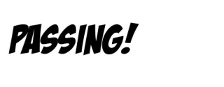 ⤴️ PASSING! passant, texte, bande dessinée telegram sticker