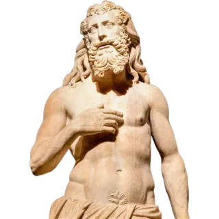 😮 statue, man, art, figure, ancient, beard telegram sticker