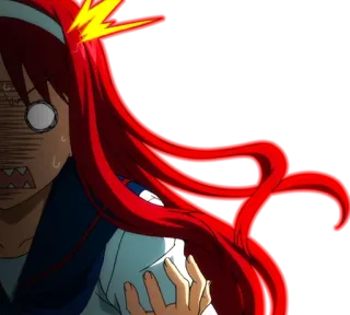 👿 アニメ, 衝撃, 表情, 驚き, 漫画 telegram sticker