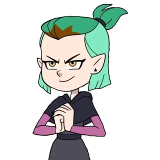 😠 Amity Blight The Owl House cartoon, animation, character, magic, witch, the owl house, disney telegram sticker