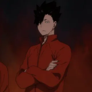 🌟 Kuroo Tetsuro Haikyuu!! anime, kuroo, haikyuu, volleyball, character telegram sticker
