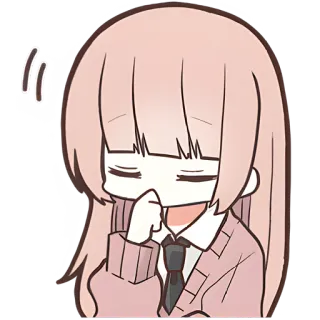😄 Anime, Manga, Dziewczyna, Słodkie, Kreskówka telegram sticker