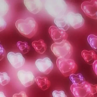 💕 hearts, love, valentine, pink, romantic, bokeh telegram sticker