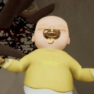 😶 The Baby In Yellow Terror, Bebê, Demônio, Assustador, Video game telegram sticker
