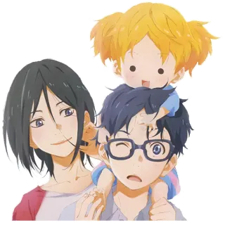 🙂 Anime, Famiglia, Cartoni animati, Personaggi telegram sticker