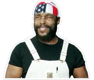 🇺🇸 Mr. T Mr. T, Schauspieler, Promi, Bandana, A-Team telegram sticker