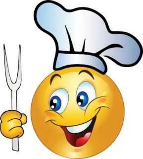🍴 Chef, Emoji, Cocina, Cocinando, Comida telegram sticker