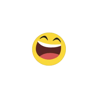😆 emoji, laughing, happy, smiley, funny telegram sticker