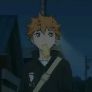 ⛈ Hinata Shoyo Haikyuu!! Anime, Haikyuu, Hinata Shoyo, Vôlei, Desenho animado, Mangá, Personagem telegram sticker
