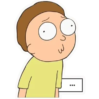 😐 Morty Rick and Morty ... Мультфильм, Анимация, Смешной, ТВ-шоу, Adult Swim telegram sticker
