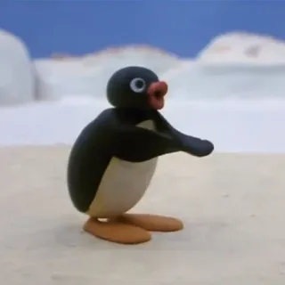 👏 Pingu pinguino, cartone animato, claymation, animato, carino whatsapp sticker
