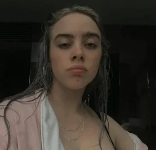 🌊 Billie Eilish Billie Eilish, นักร้อง, ภาพเหมือน, คนดัง telegram sticker