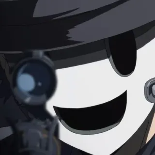 🚬 anime, sniper, gun, mask, violence telegram sticker