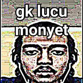 😡 gk lucu monyet Мем, обидный, Текст telegram sticker
