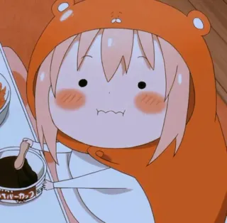 🎐 Anime, Hoạt hình, Cô gái, Dễ thương, Umaru-chan, Himouto, Kawaii telegram sticker