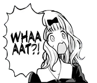 😲 WHAAAT?! Animé, Manga, Choqué, Bulle de dialogue, Exclamation telegram sticker