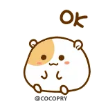 Hamster Bean 🐹@MochaStickers telegram stickers