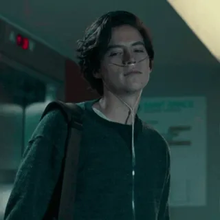 🥀 Jughead Jones Riverdale jughead, jones, riverdale, hôpital, malade, personnage telegram sticker