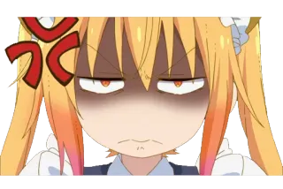 😡 animé, en colère, expression, visage, dessin animé, frustré whatsapp sticker