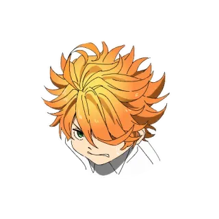 😣 Emma The Promised Neverland Anime, Emma, The Promised Neverland, Personnage, Autocollant telegram sticker