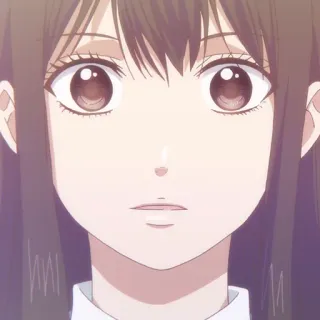🎶 anime, ragazza, ritratto, faccia whatsapp sticker