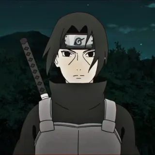 🗡️ Itachi Uchiha Naruto Аниме, Ниндзя, Меч, Итачи, Учиха, Манга telegram sticker