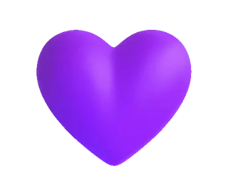 💜 hati, ungu, cinta, emoji, simbol, valentine telegram sticker