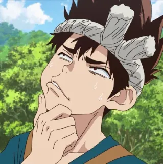 💈 Ishigami Senku Dr. Stone Anime, Denken, Manga, Dr. Stone, Senku telegram sticker
