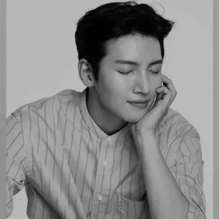 🗝 男人, 肖像, 黑白, 模特, 演员, 英俊 telegram sticker