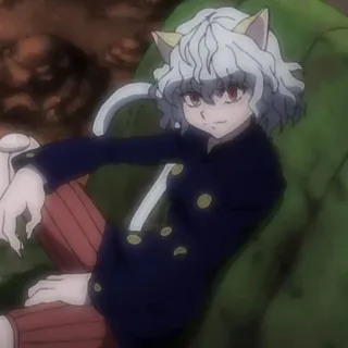🧊 Neferpitou Hunter x Hunter anime, cat, ant, chimera, villain telegram sticker