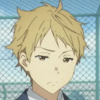 🕸 Anime, Chłopak, Kreskówka, Portret telegram sticker