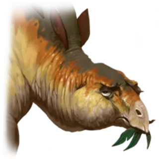 😒 animal, mammal, herbivore, creature telegram sticker