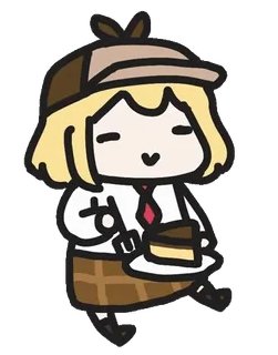 🍰 Amelia Watson anime, cute, character, vtuber, amelia watson, hololive, cake telegram sticker