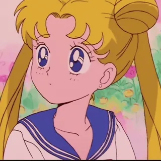 🌙 Sailor Moon anime, meisje, cartoon, zeeman, maan telegram sticker