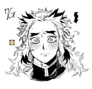 🌟 Rengoku Demon Slayer anime, manga, rengoku, demon slayer, kyojuro rengoku, anime sticker telegram sticker