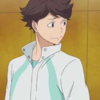 🦉 Oikawa Haikyuu!! Аниме, Haikyuu, Ойкава, Персонаж, Мультфильм, Фанарт telegram sticker