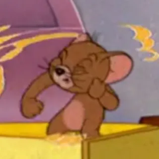 😤 Jerry Mouse Dessin animé, Souris, Drôle, Mignon, Animation telegram sticker