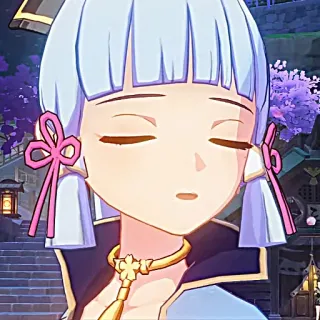 ❄️ Ayaka Genshin Impact Anime, Game, Genshin Impact, Ayaka, Imut telegram sticker