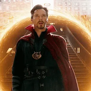 💥 Doctor Strange Doctor Strange, Marvel, supereroe, magia, Benedict Cumberbatch, stregone telegram sticker